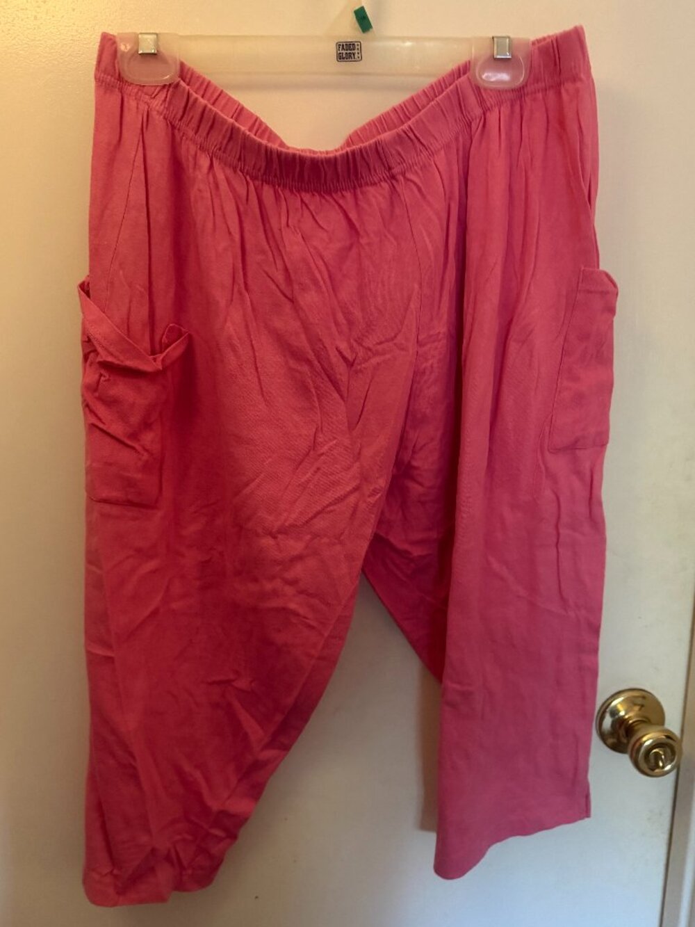 Sea Breeze Pink Capris W 2X